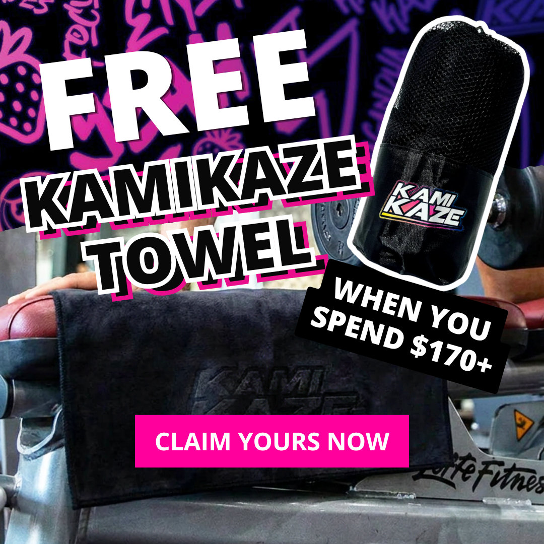 FREE Kamikaze Towel when you spend $170+