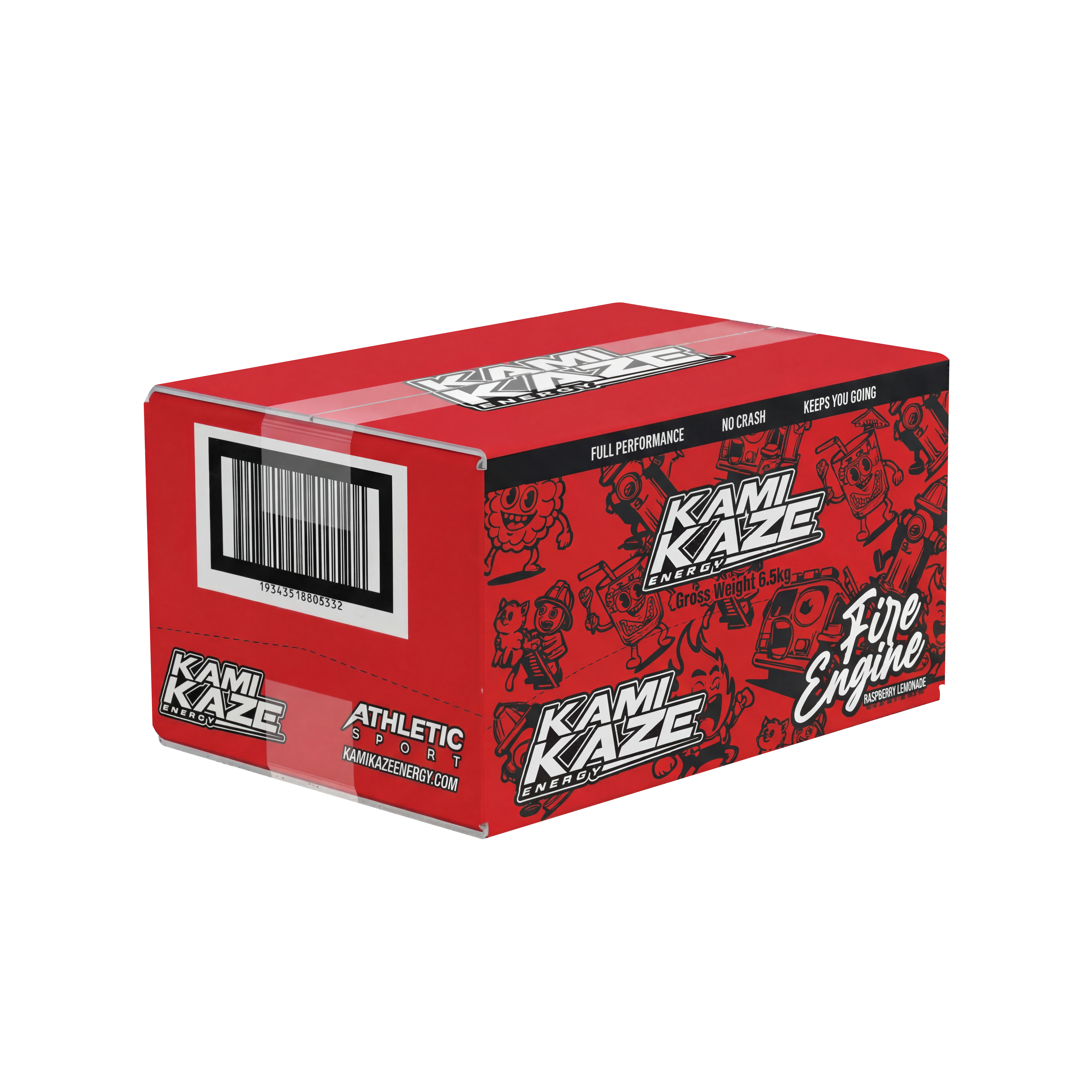 Raspberry Lemonade Energy Drink – Kamikaze Fire Engine 12 Pack