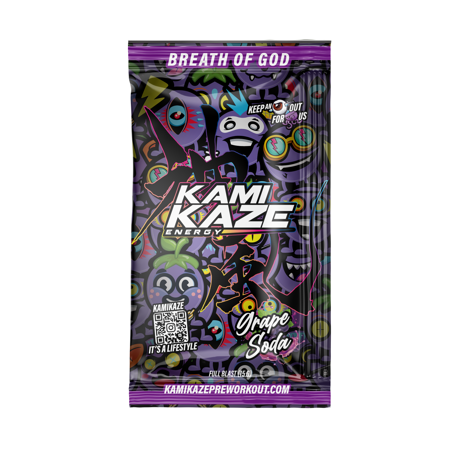 Kamikaze Energy Grape Soda Pre-workout