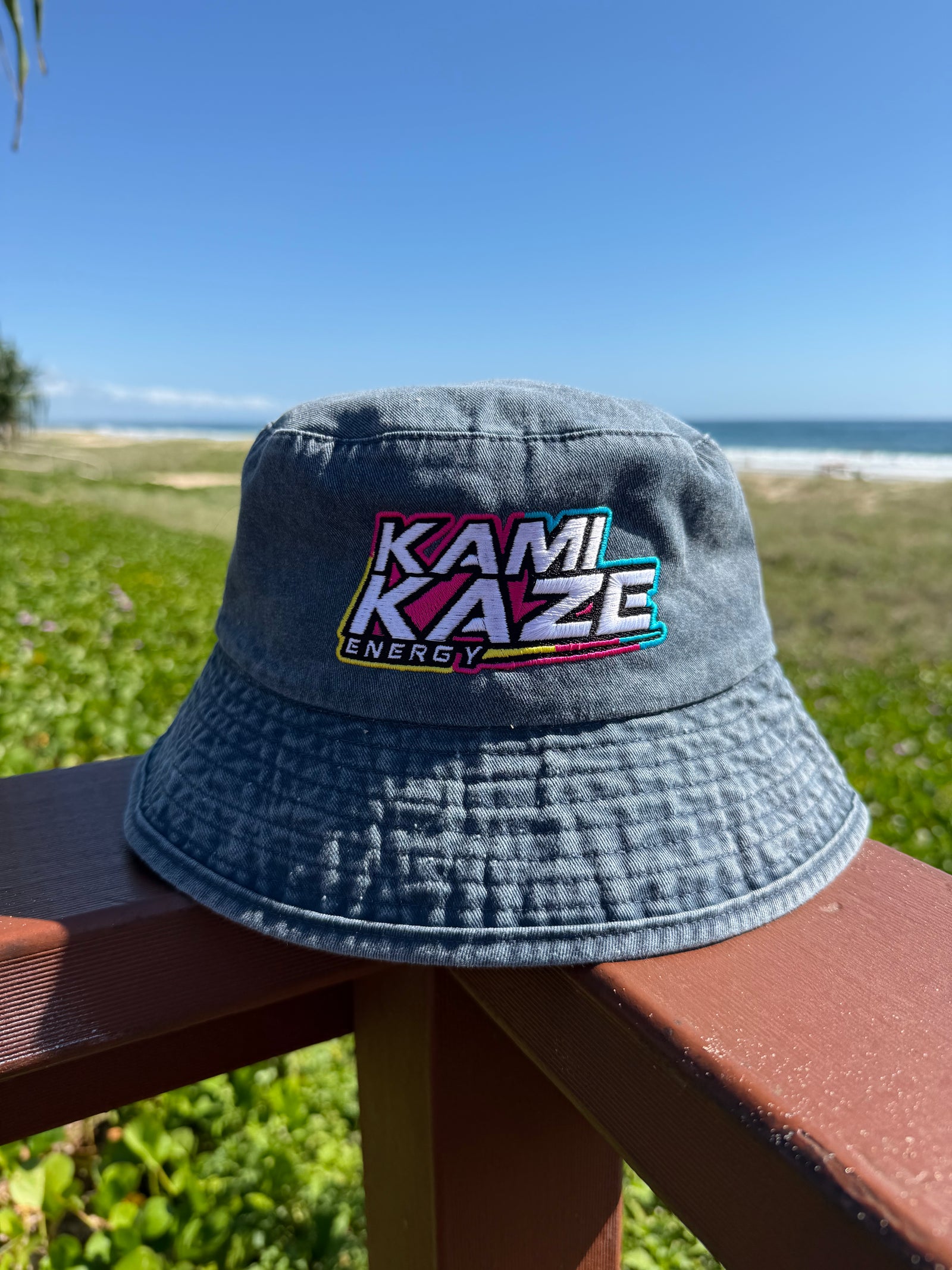 Acid Wash Kamikaze Bucket Hat