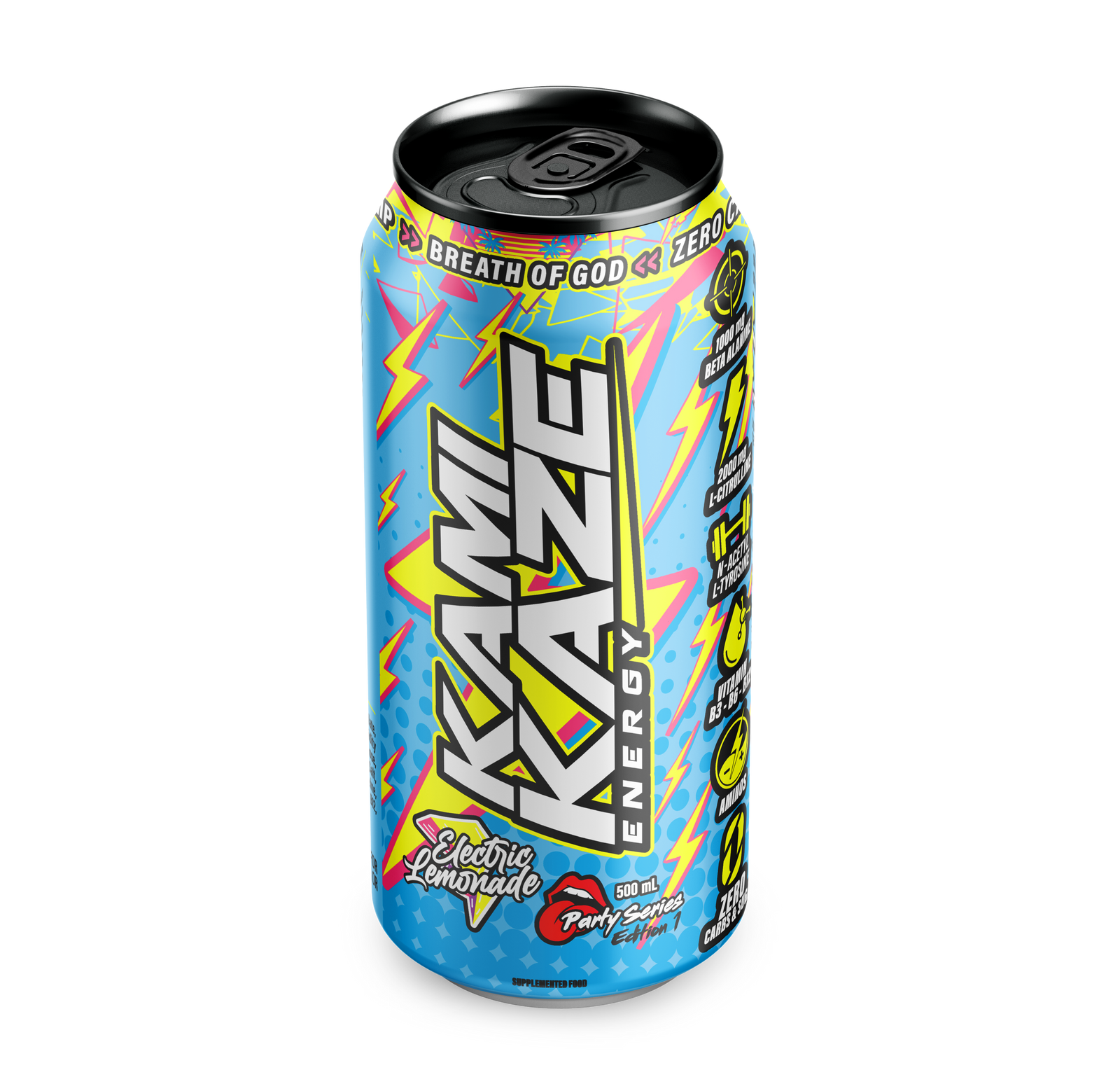 Electric Lemonade - Kamikaze Energy Drink Can