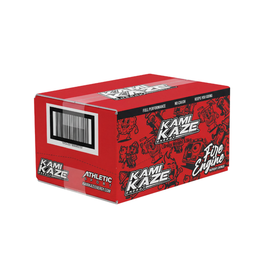 Raspberry Lemonade Fire Engine – Kamikaze Energy Drink 12 Pack
