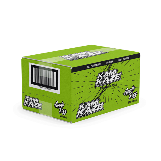 Apple Fizz - Kamikaze Energy Drink Can 12 Pack